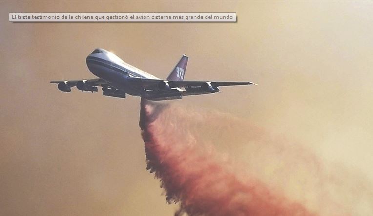 Lucy Avilés es una chilena radicada en Estados Unidos y que junto a su marido son las personas que gestionaron la llegada a Chile del Super Tanker 747-400, el avión más grande del mundo para el combate de incendios. TRISTE ES ESCUCHAR ESTE COMENTARIO...